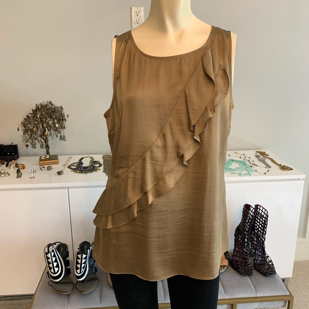 Banana Republic coppery brown shell, EUC. Size Medium.